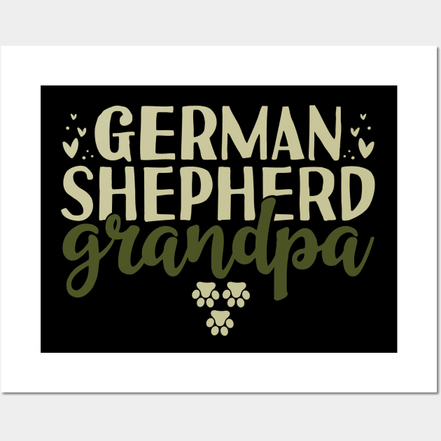 German Shepherd Grandpa Wall Art by Tesszero